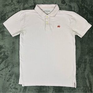 J. Crew‎ Crewcuts Boys Polo Shirt Pale Pink Crab Logo Size Youth XL